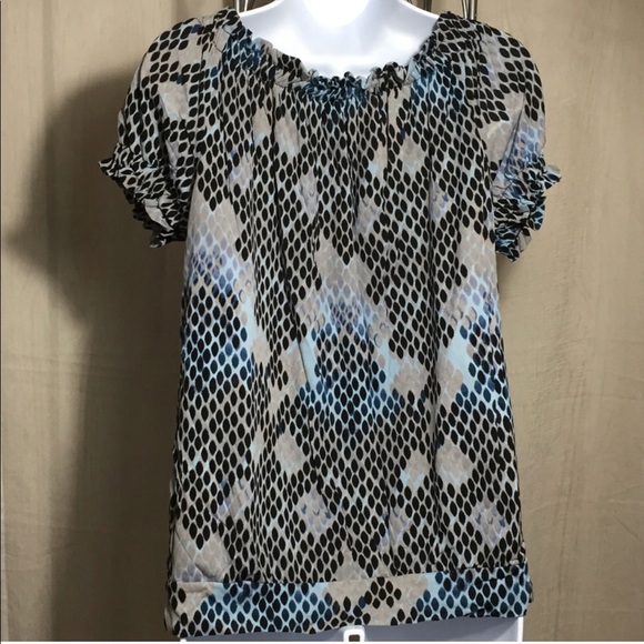 Worthington Banded Graphic Top Size M S18 - Picture 4 of 7